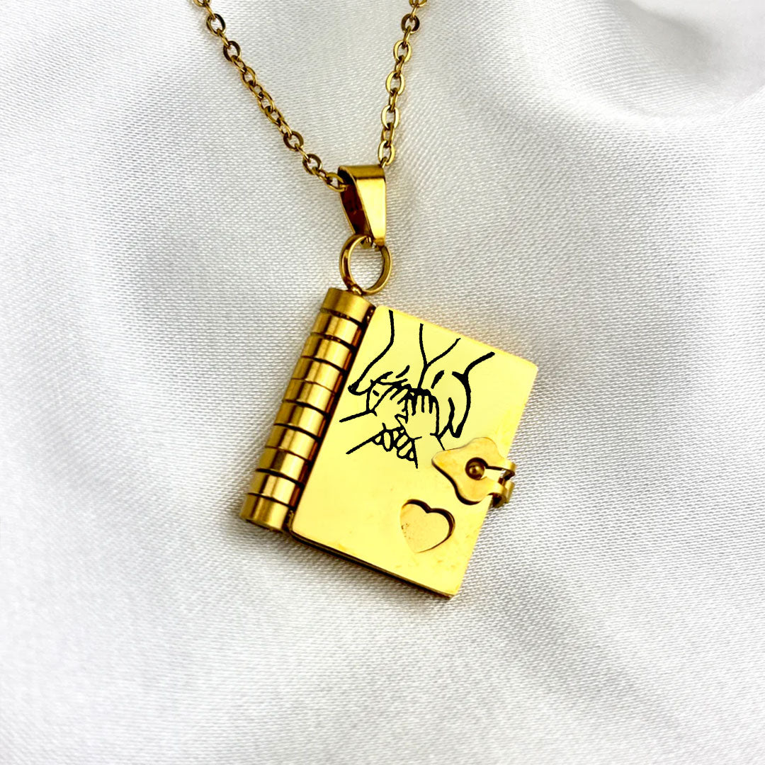 Stainless steel couple necklace