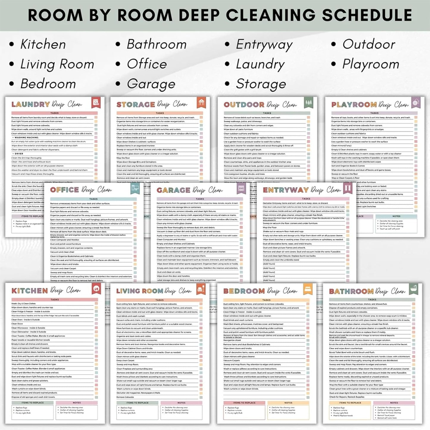 š„LAST DAY 50% OFF - šADHD Cleaning & Organizing Toolkit - Chore Plannerā