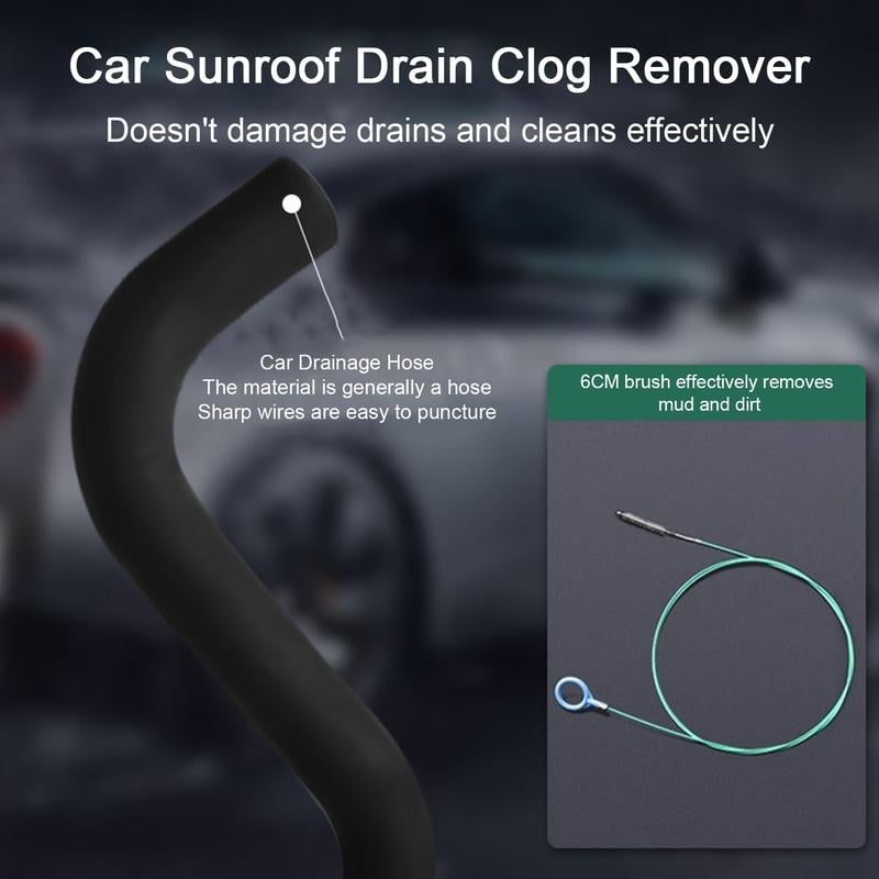 Car sunroof drain pipe dredge
