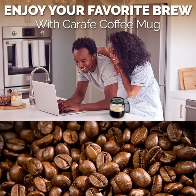 ๐49% OFF๐โ 16 Oz Glass Coffee Mug โ Coffee Pot Style