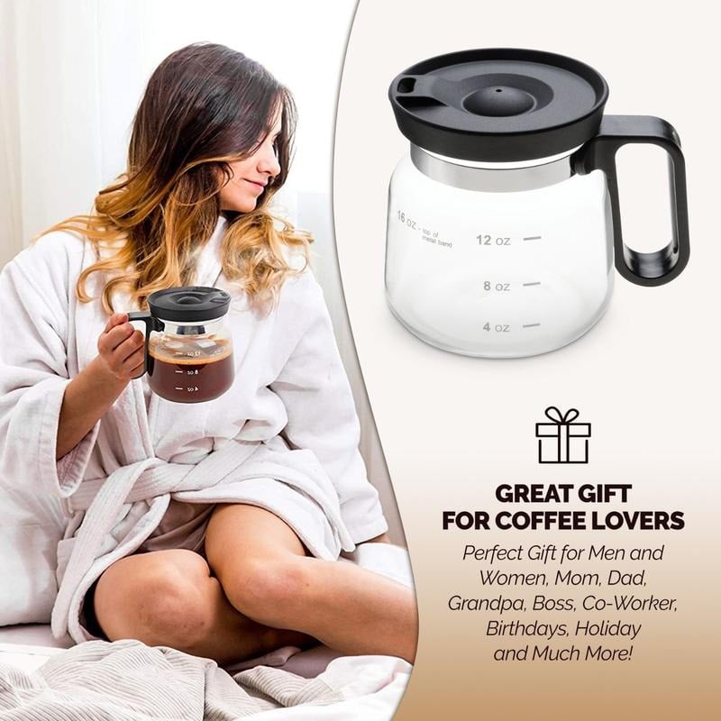 ๐49% OFF๐โ 16 Oz Glass Coffee Mug โ Coffee Pot Style