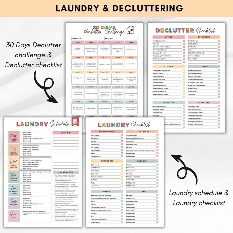 š„LAST DAY 50% OFF - šADHD Cleaning & Organizing Toolkit - Chore Plannerā