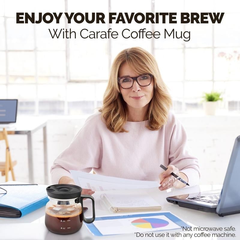 ๐49% OFF๐โ 16 Oz Glass Coffee Mug โ Coffee Pot Style