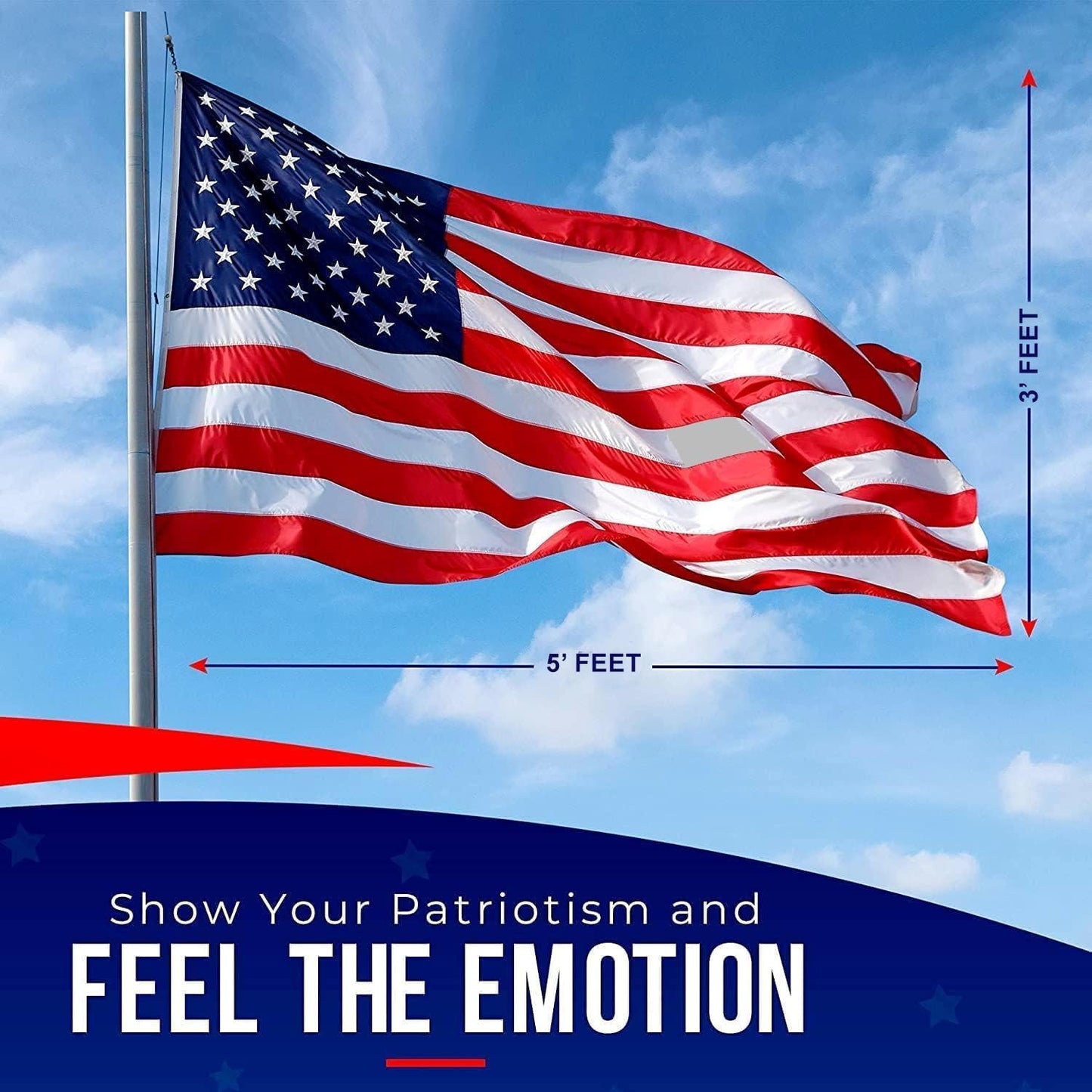 🔥Last Day 49% OFF-2025 Architecturm®Best Embroidered Stars American Flags