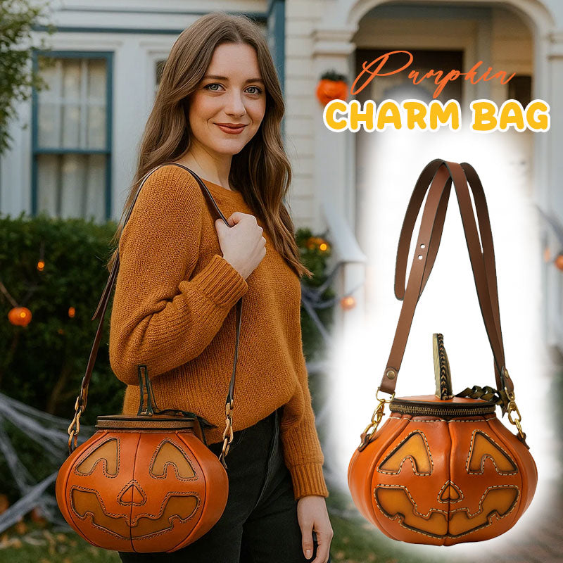 🎃 Pumpkin Charm Bag — A Little Piece of Halloween Magic 🕸️