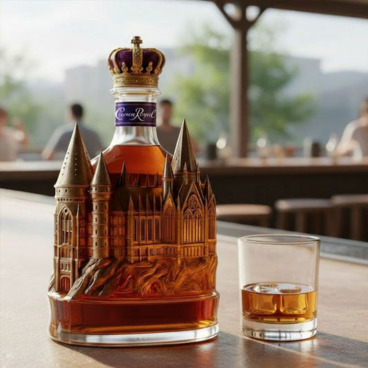 European Gothic Castle Wine Bottle