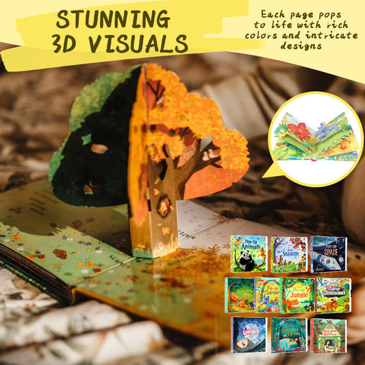 🔥Last Day Promotion-50%OFF - 3D Interactive Pop-Up Shark Book for Kids & Parents