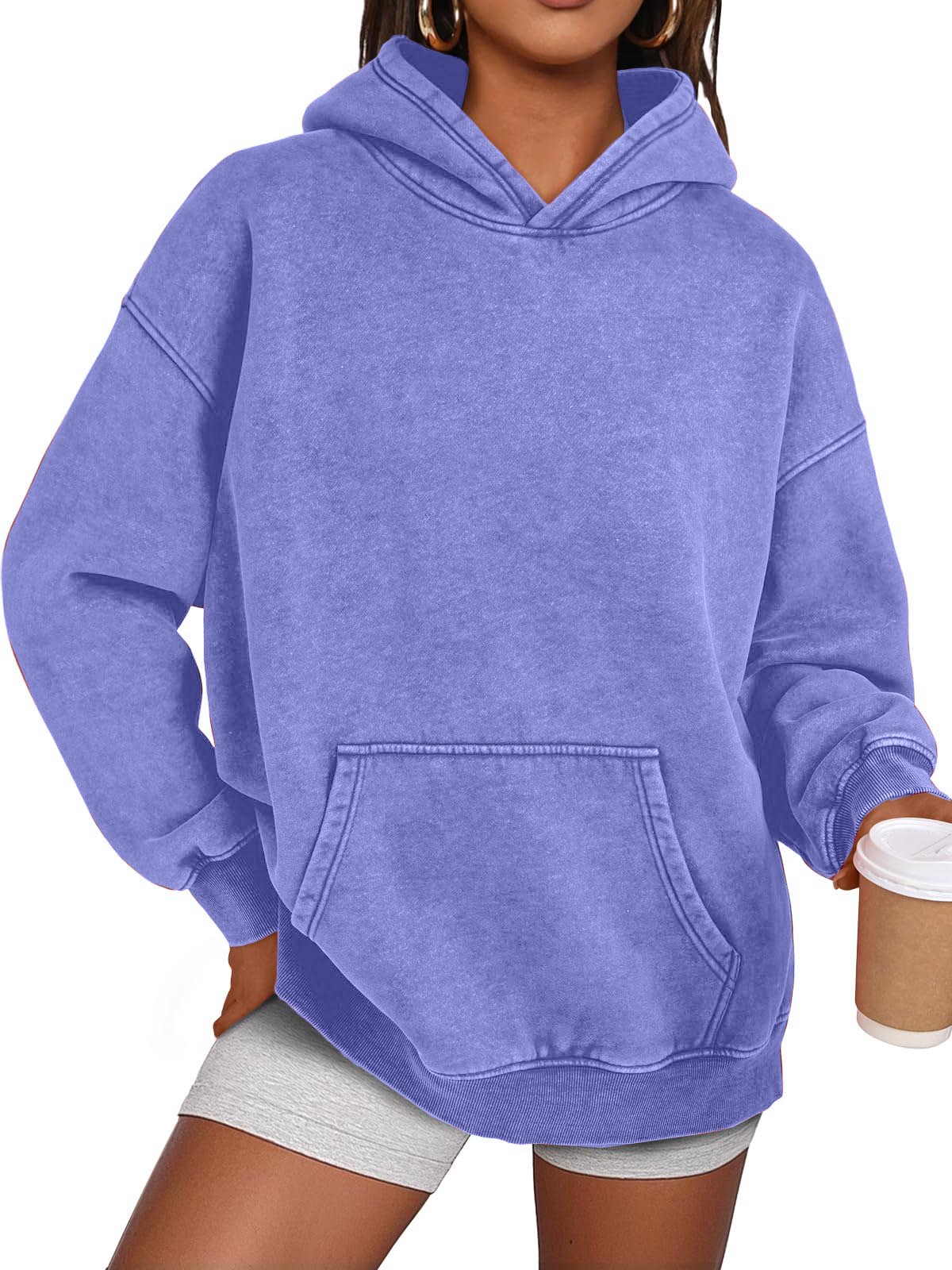 ✨Unisex Casual Oversized Acid Wash Tops Hoodie Pullover(Buy 2 Free Shipping)