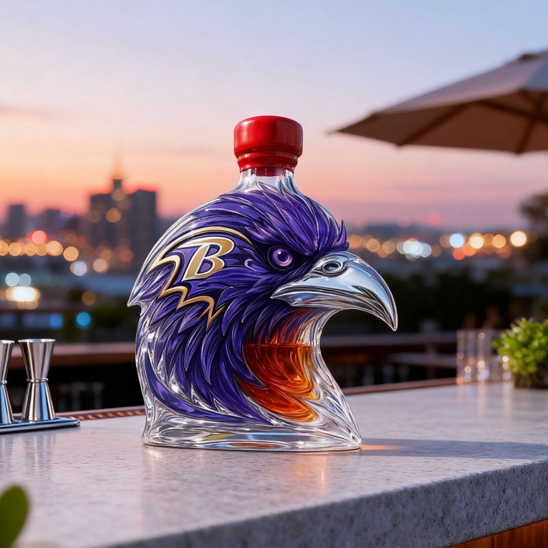 Crow Shaped Wine Bottle