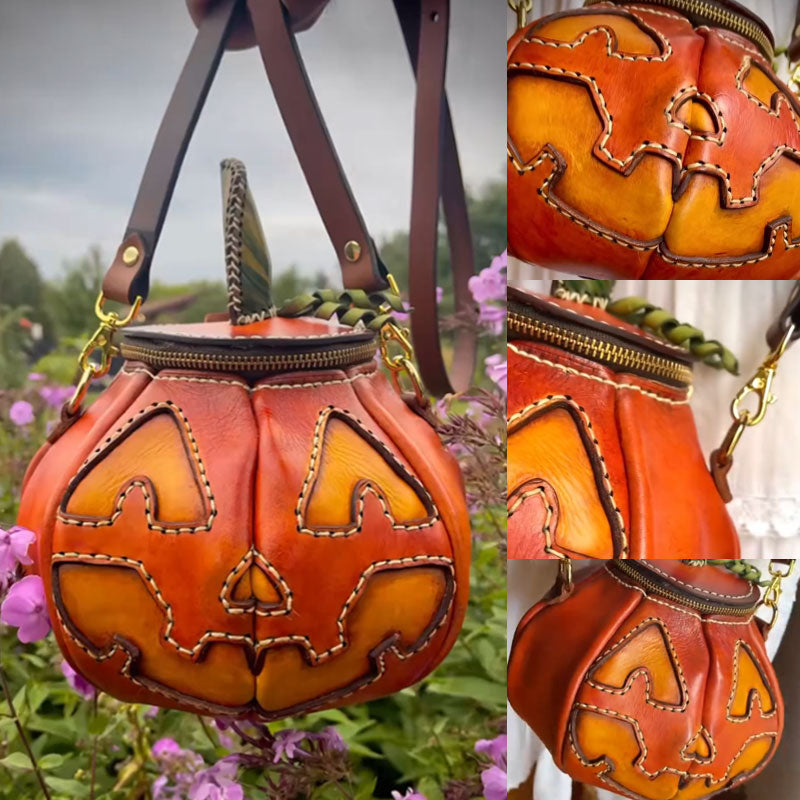 🎃 Pumpkin Charm Bag — A Little Piece of Halloween Magic 🕸️