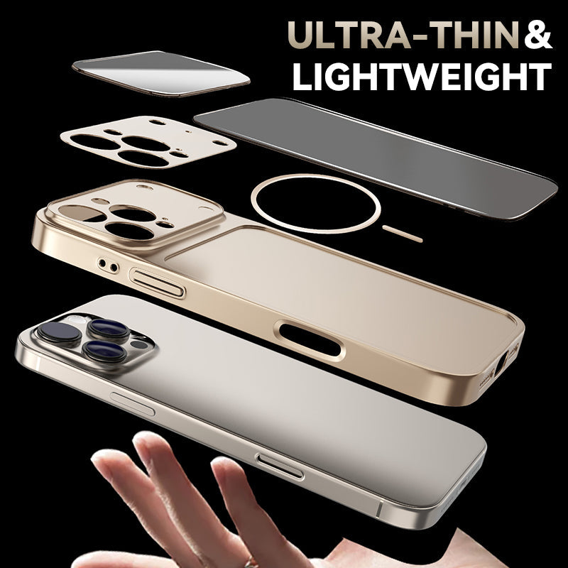 ✨Ultra-thin frosted glass shell-compatible with iPhone 17 series
