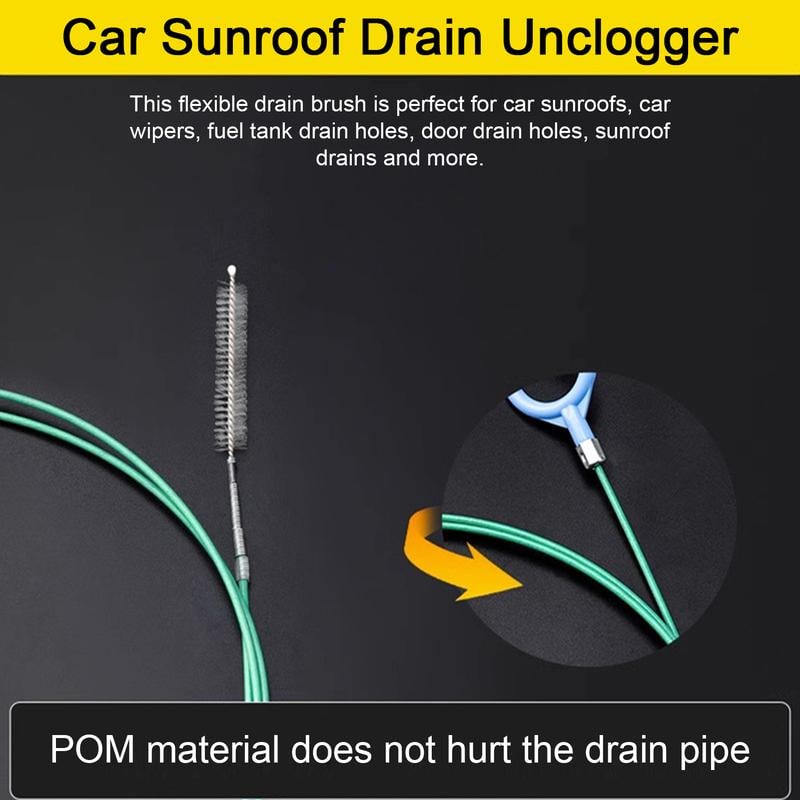 Car sunroof drain pipe dredge