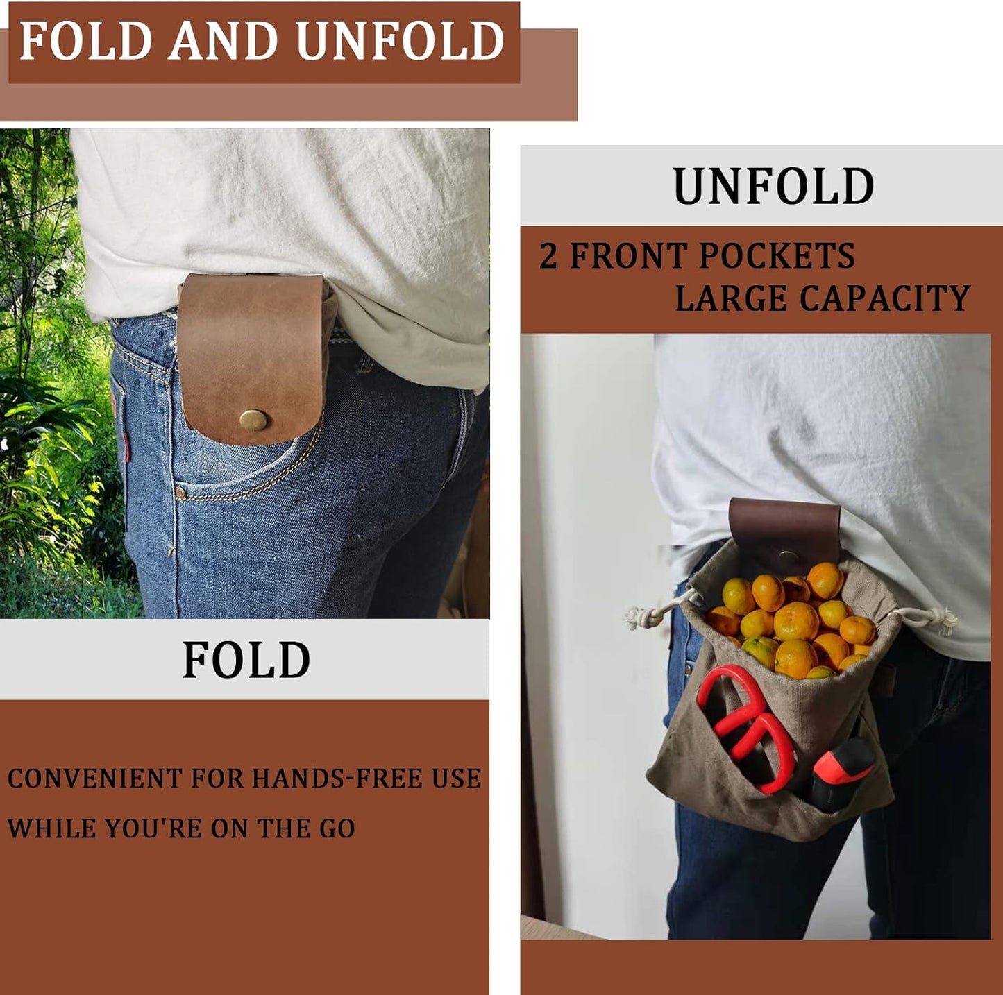 🔥Last Day 49% OFF - Foldable Canvas Foraging Pouch