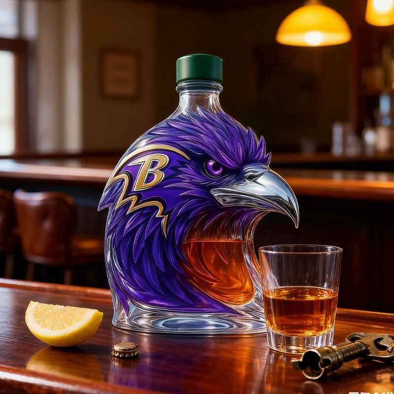 Crow Shaped Wine Bottle