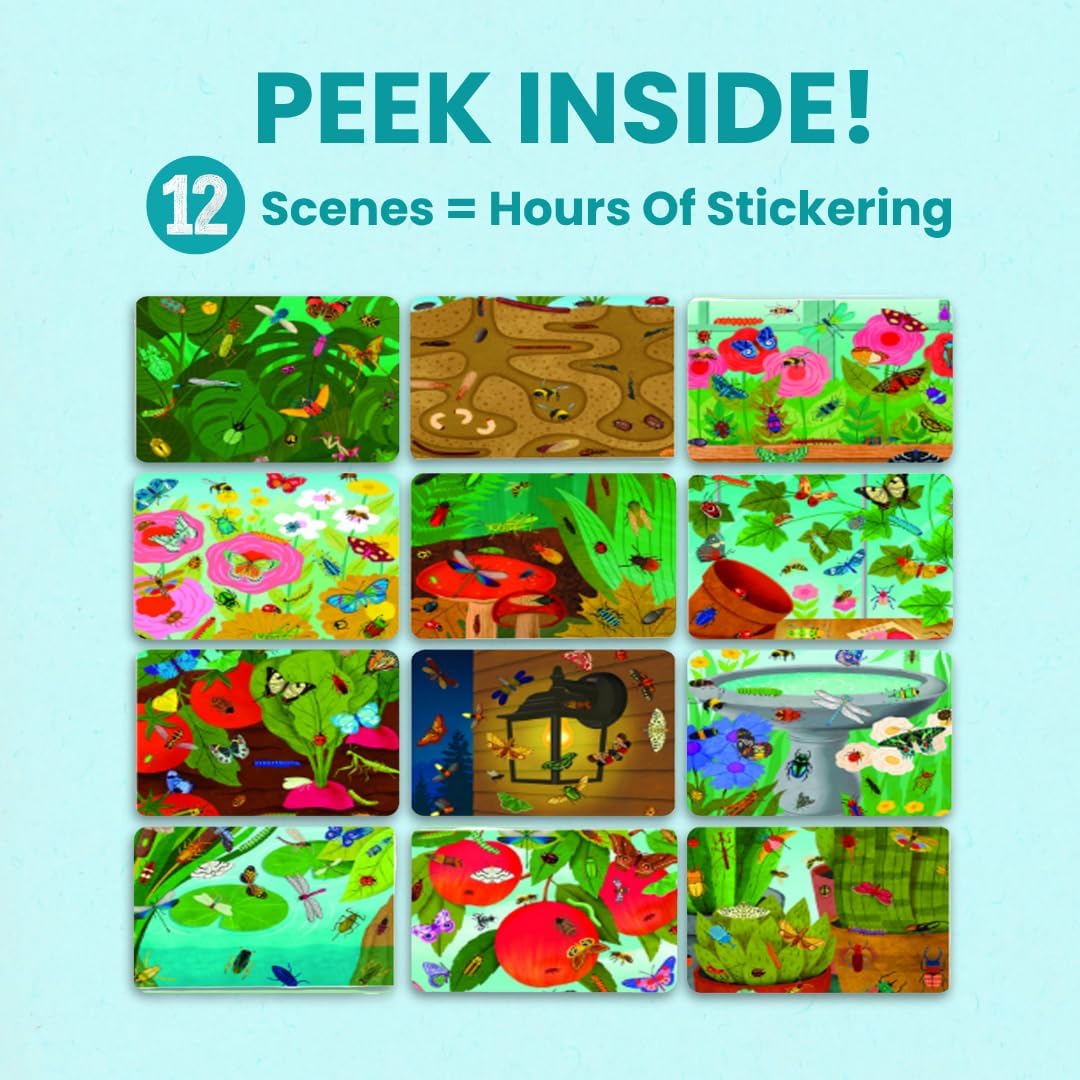 🔥LAST DAY 60% OFF - 👦👧Hello Bugs Sticker Book Activity for Kids🦋🪲 (over 500 stickers!)