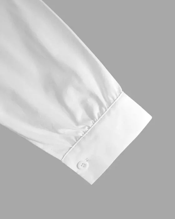 👩Autumn simple solid color one shoulder ruffled shirt top for women👗