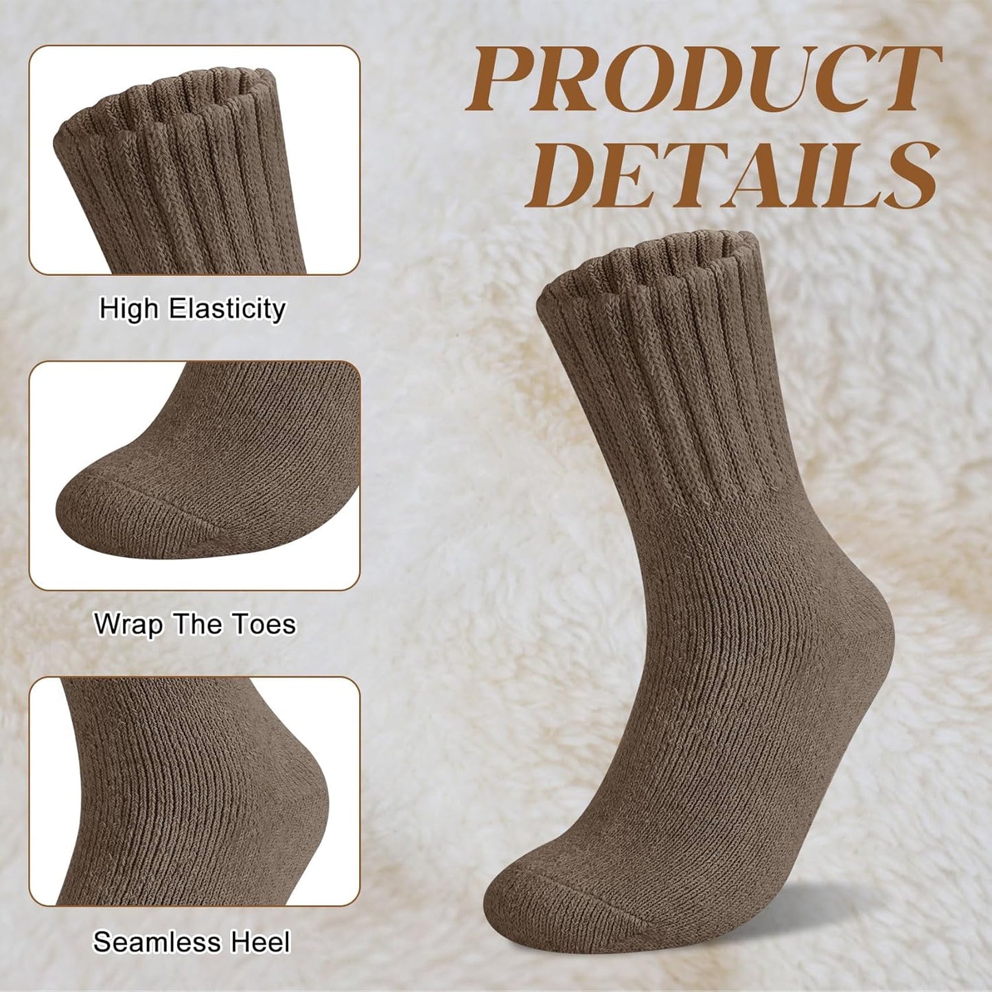 🏆LAST DAY SALE 49% OFF - 5 Pairs Women's Solid Mid-calf Socks