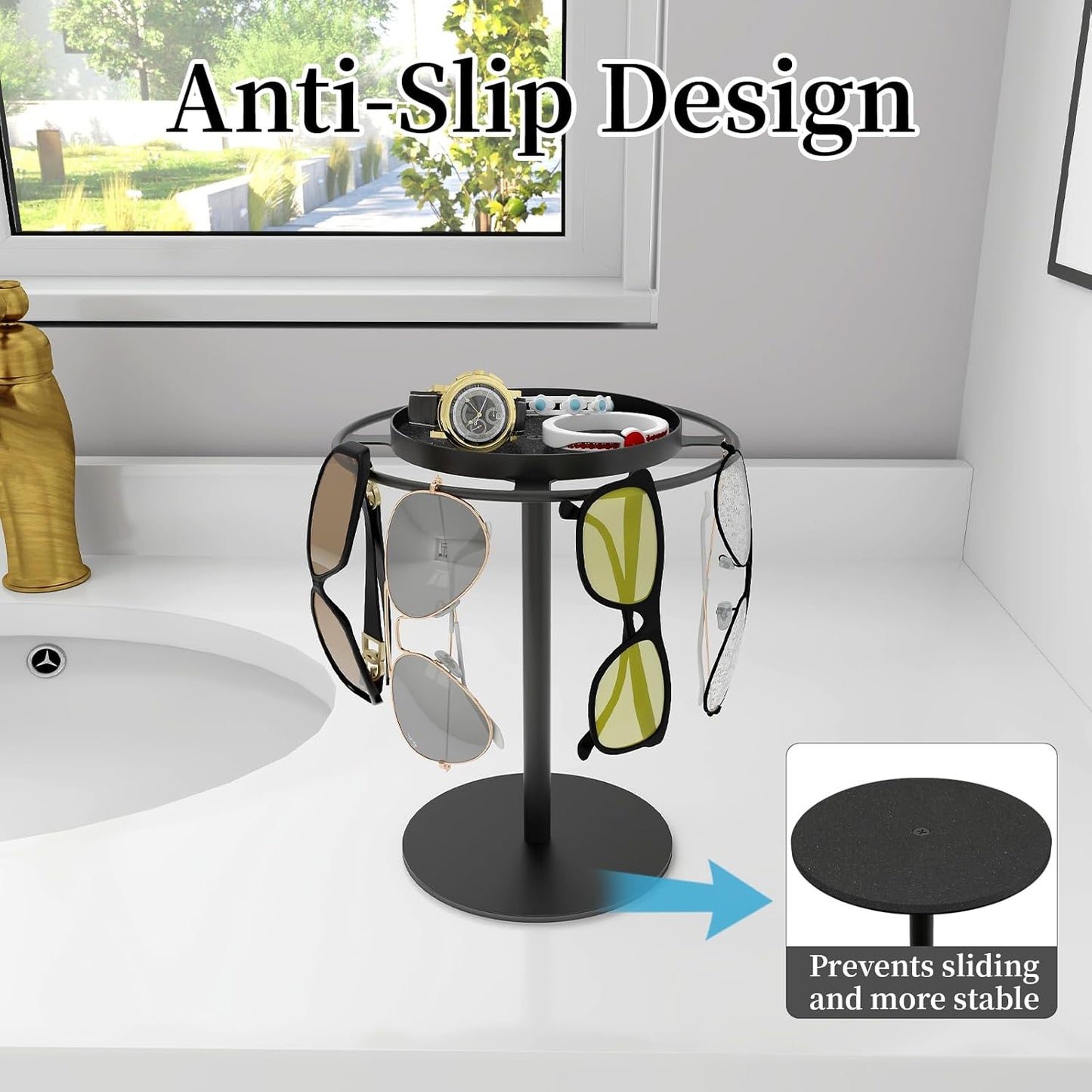 🔥Hot Sale - 360° Rotating Glasses Stand