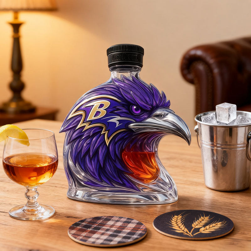 Crow Shaped Wine Bottle