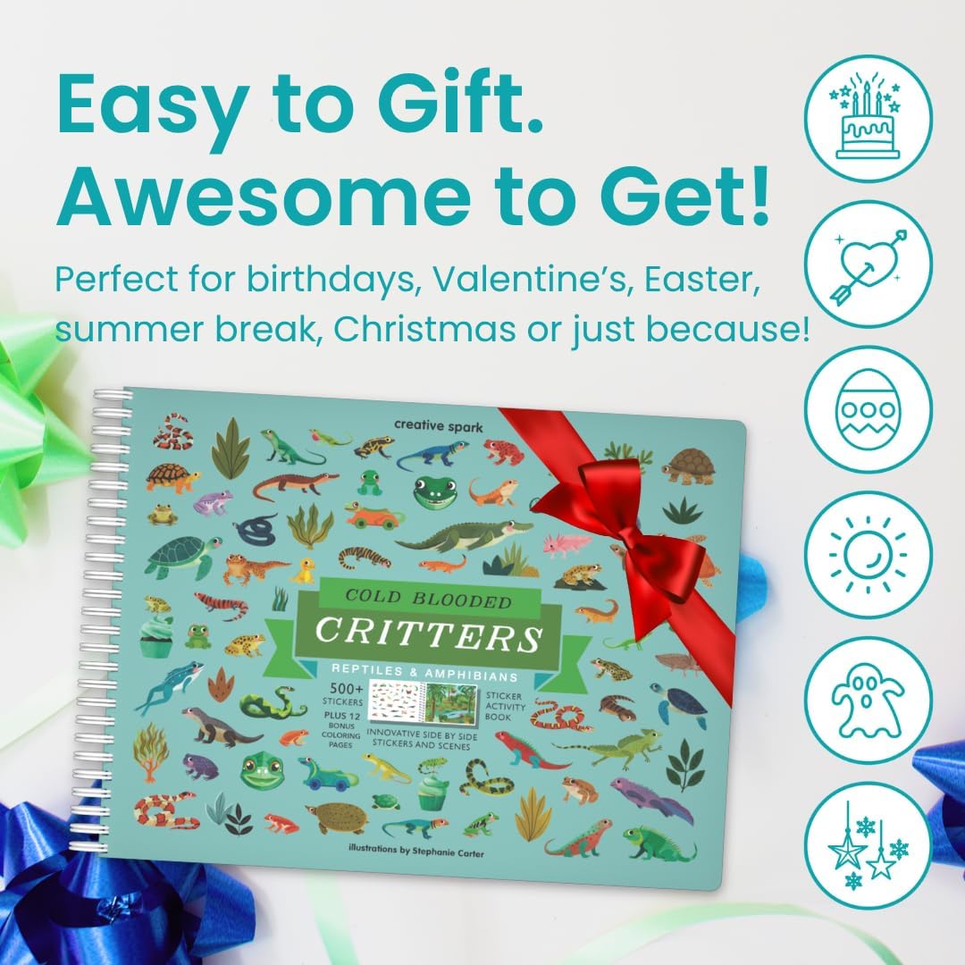 🔥LAST DAY 60% OFF - 👦👧Hello Bugs Sticker Book Activity for Kids🦋🪲 (over 500 stickers!)
