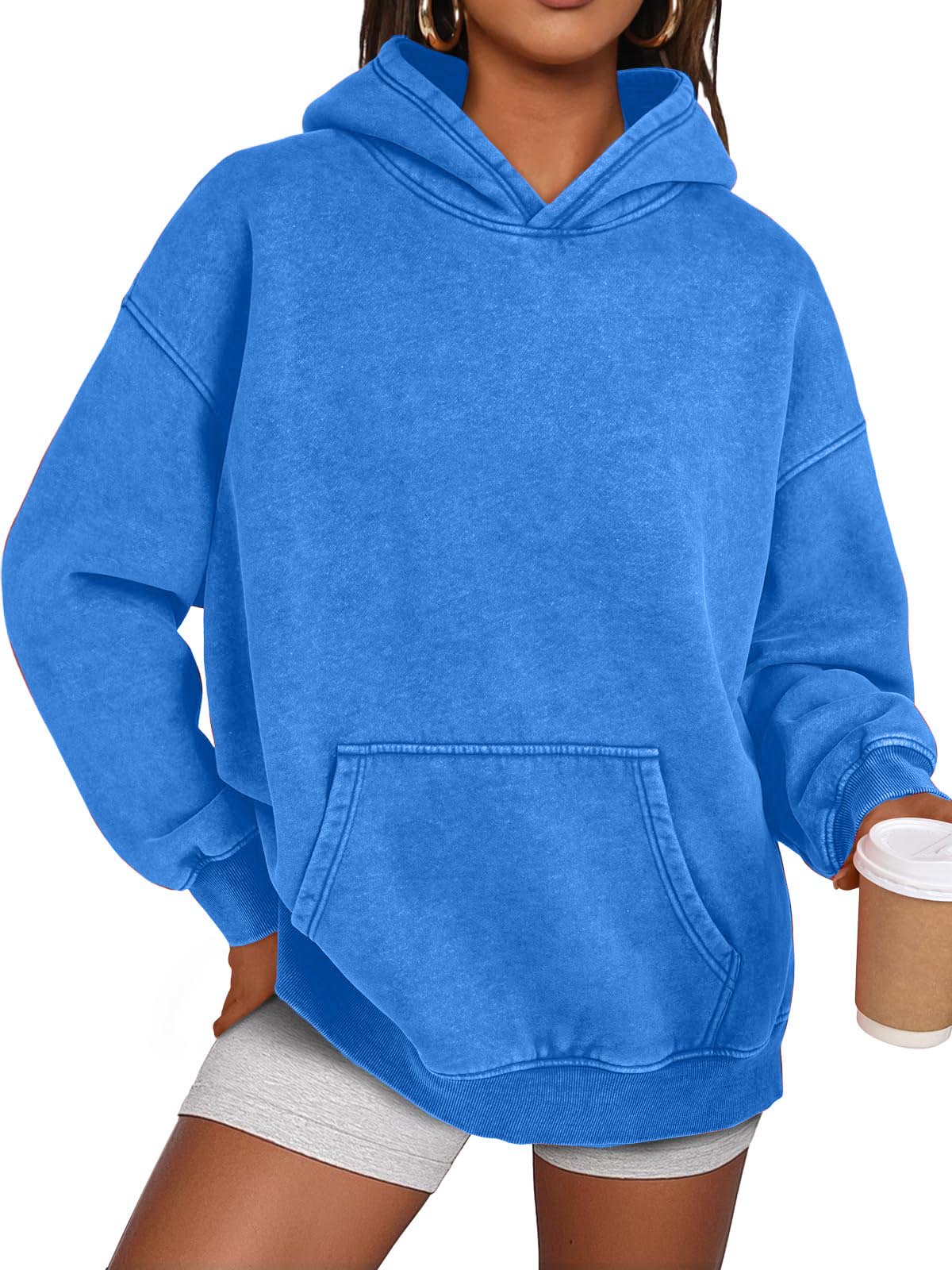 ✨Unisex Casual Oversized Acid Wash Tops Hoodie Pullover(Buy 2 Free Shipping)