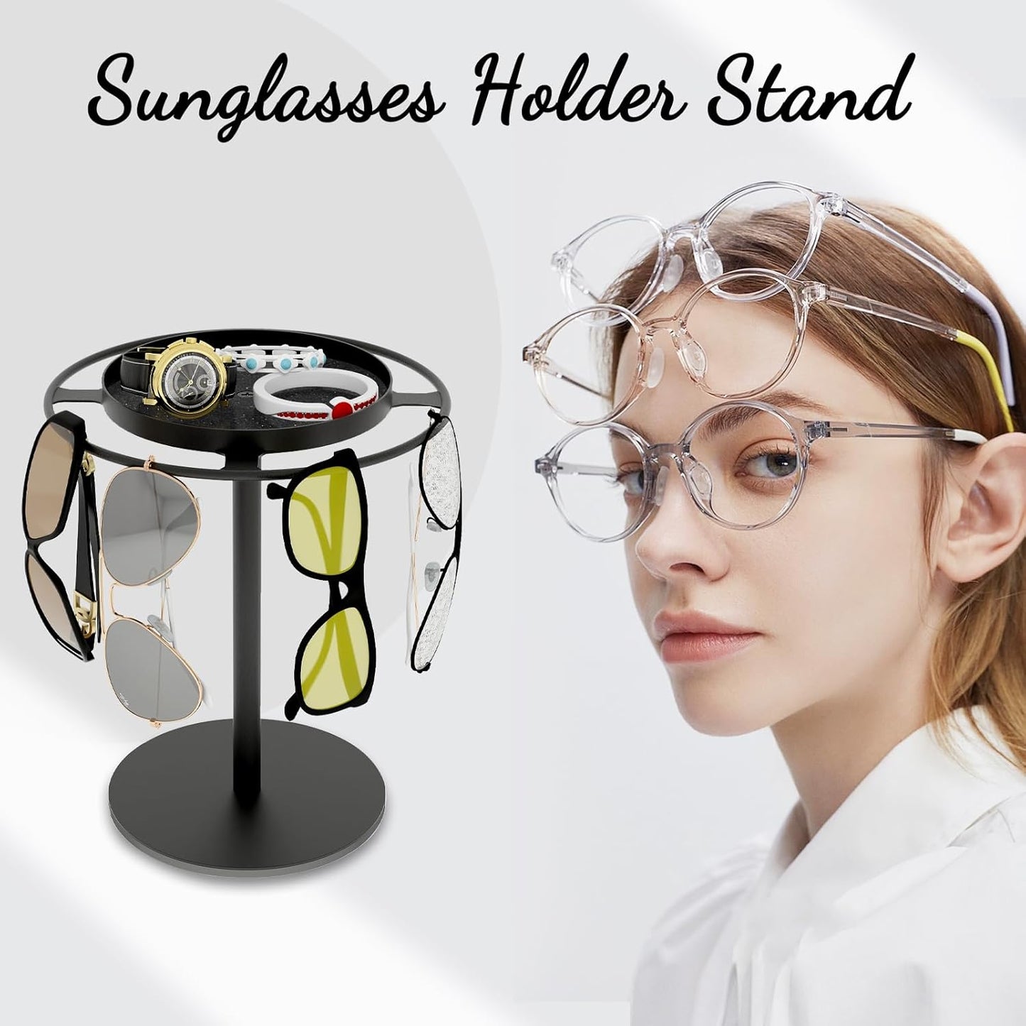 🔥Hot Sale - 360° Rotating Glasses Stand
