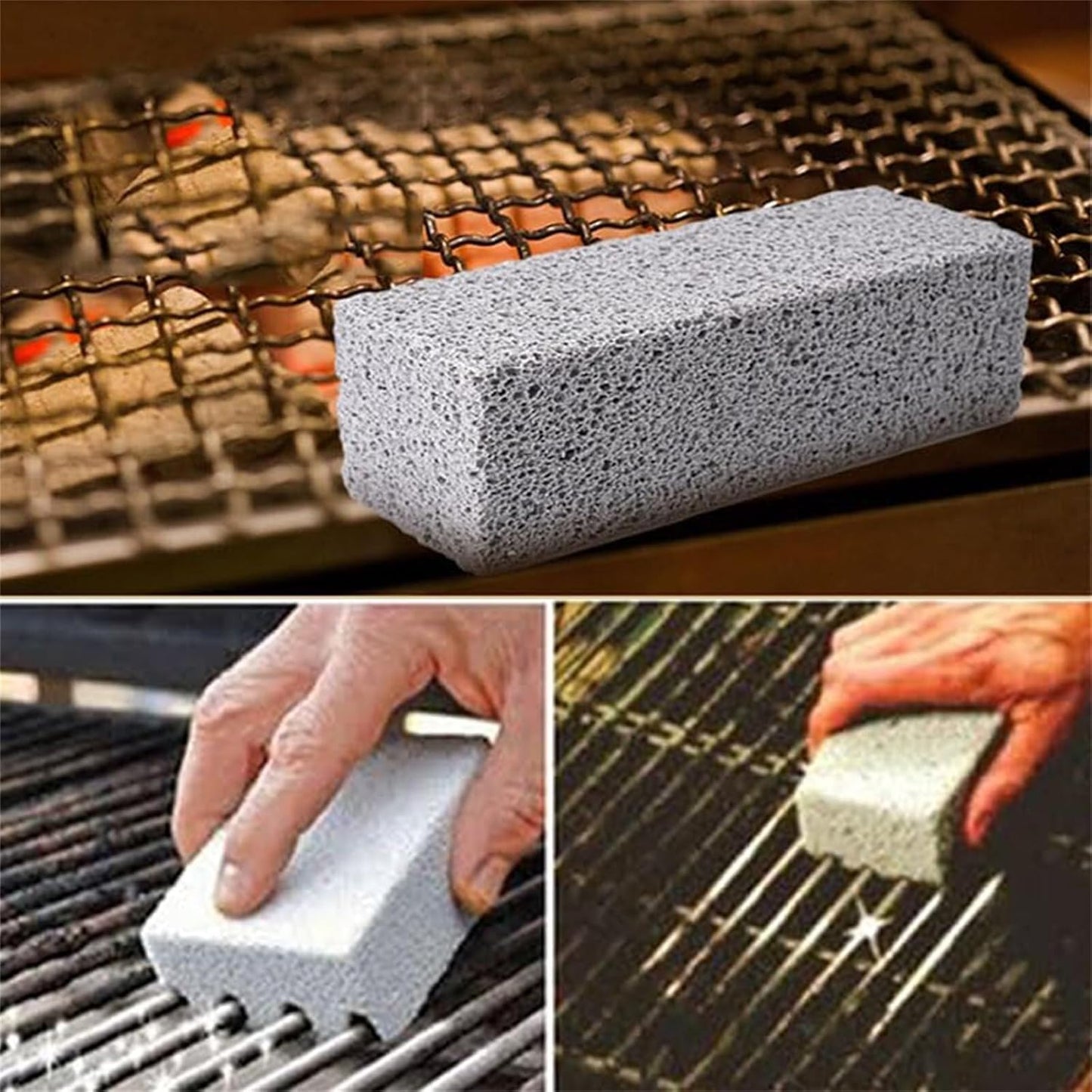 Natural Pumice Grill Griddle Cleaning Block-Small