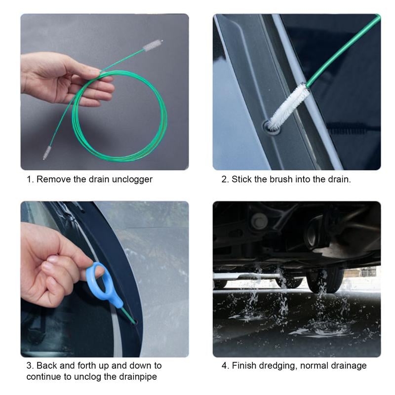 Car sunroof drain pipe dredge