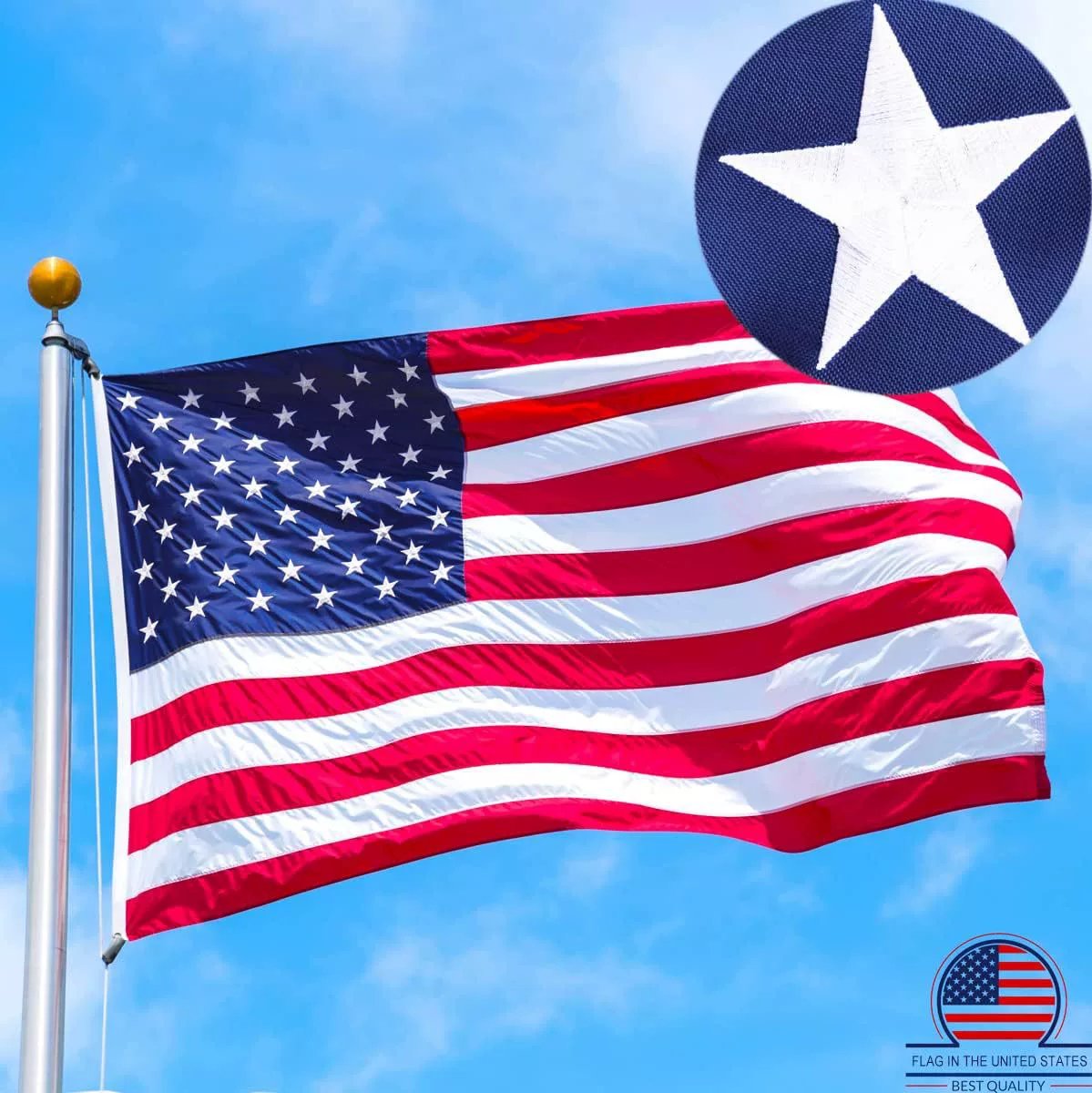 🔥Last Day 49% OFF-2025 Architecturm®Best Embroidered Stars American Flags