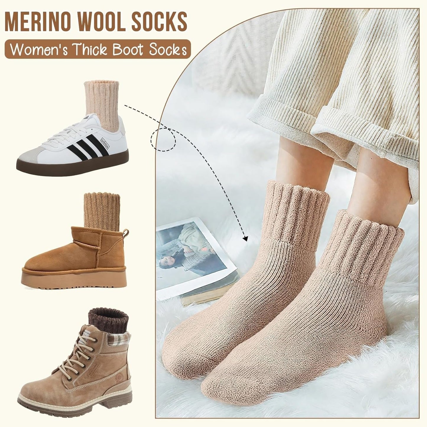 🏆LAST DAY SALE 49% OFF - 5 Pairs Women's Solid Mid-calf Socks