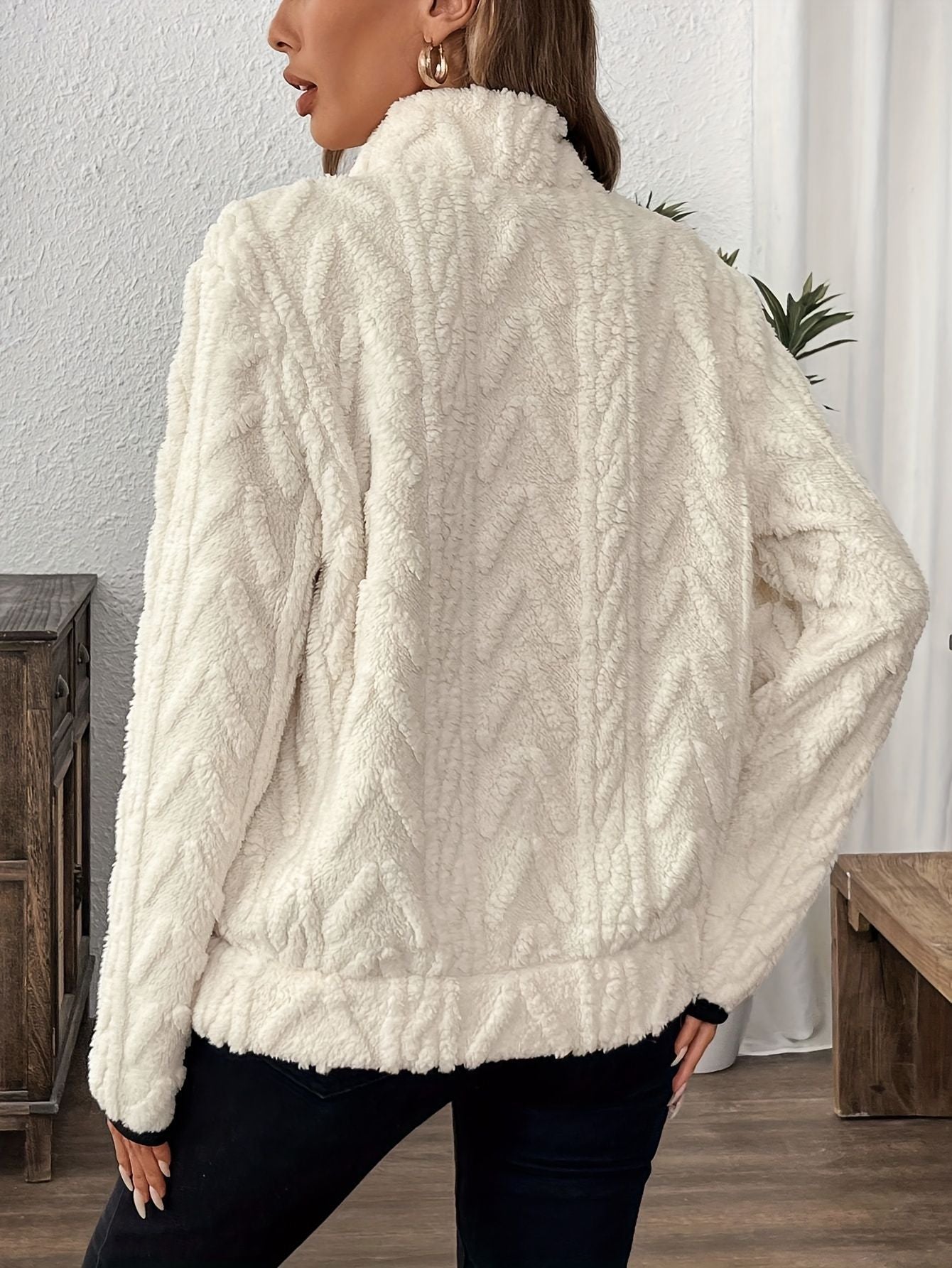 🐑Kort sweatshirt i lammull i Chanel-stil✨