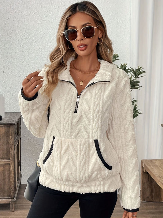 🐑Kort sweatshirt i lammull i Chanel-stil✨