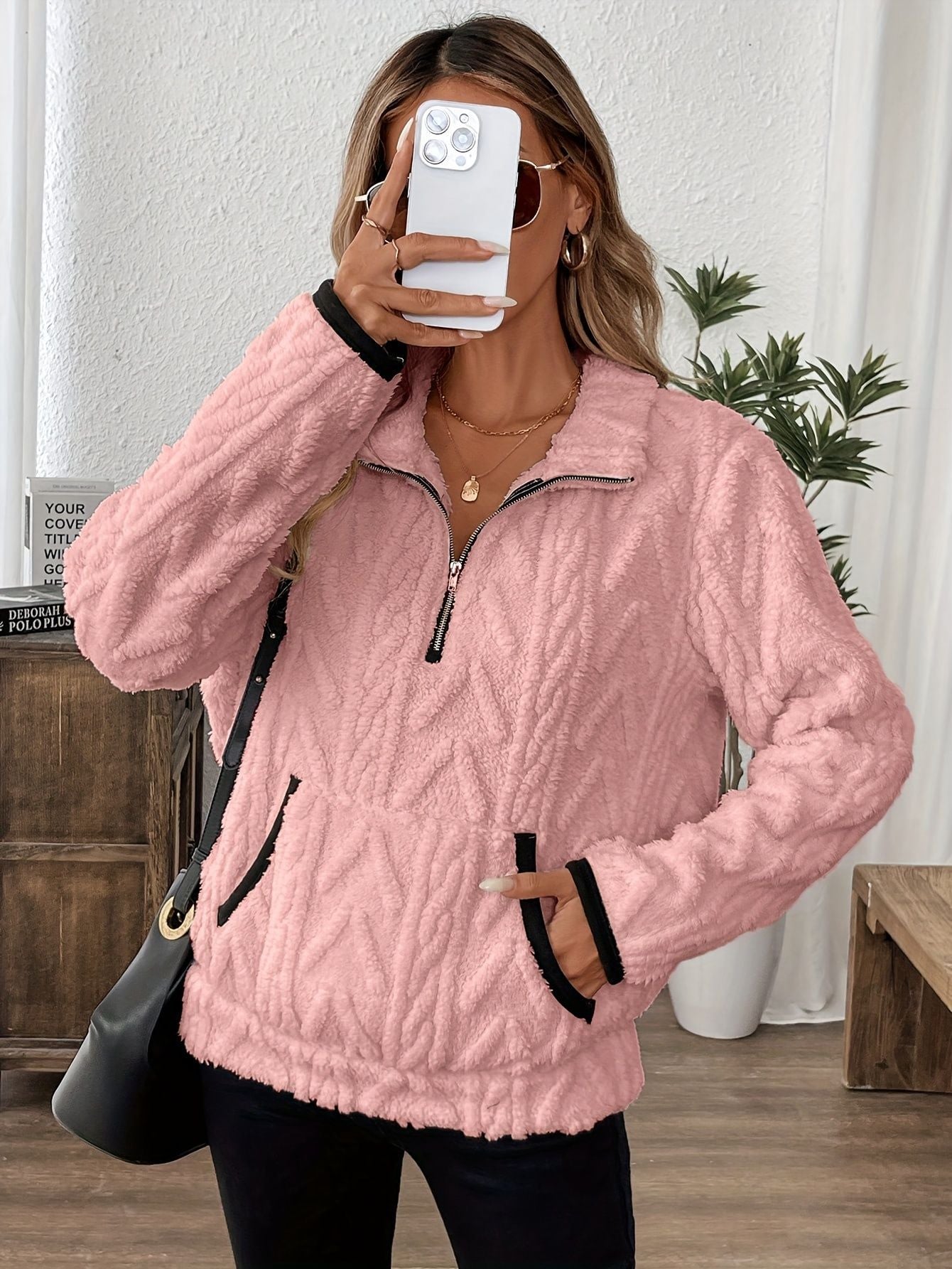 🐑Kort sweatshirt i lammull i Chanel-stil✨