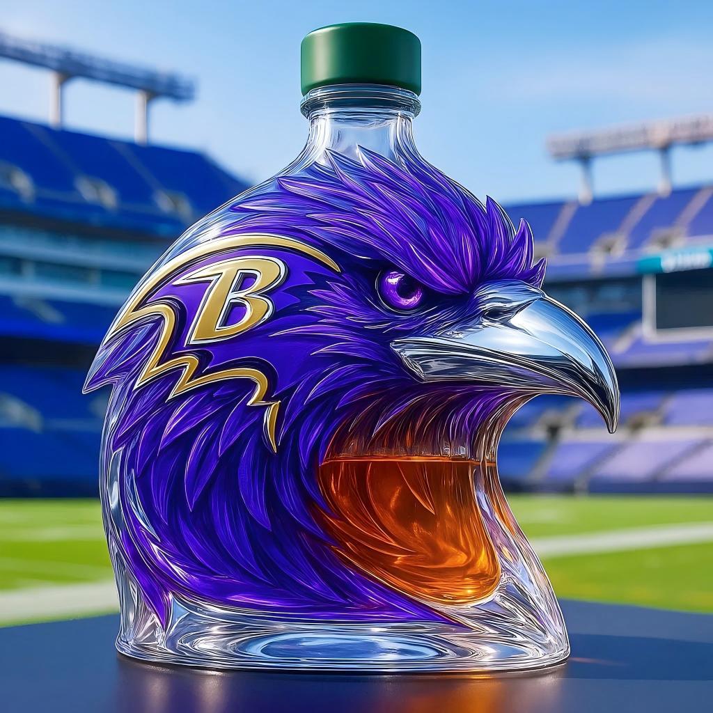 Crow Shaped Wine Bottle