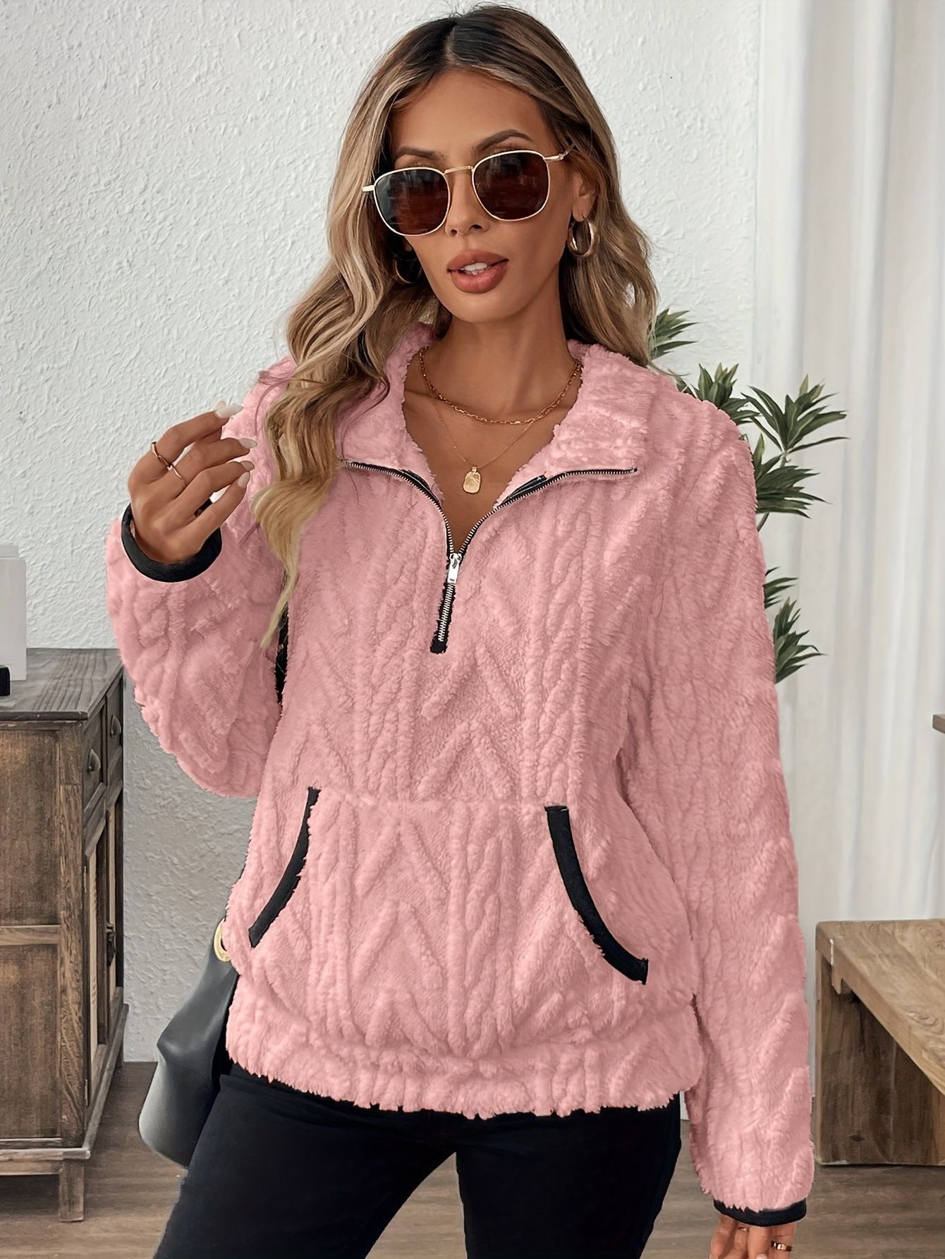 🐑Kort sweatshirt i lammull i Chanel-stil✨