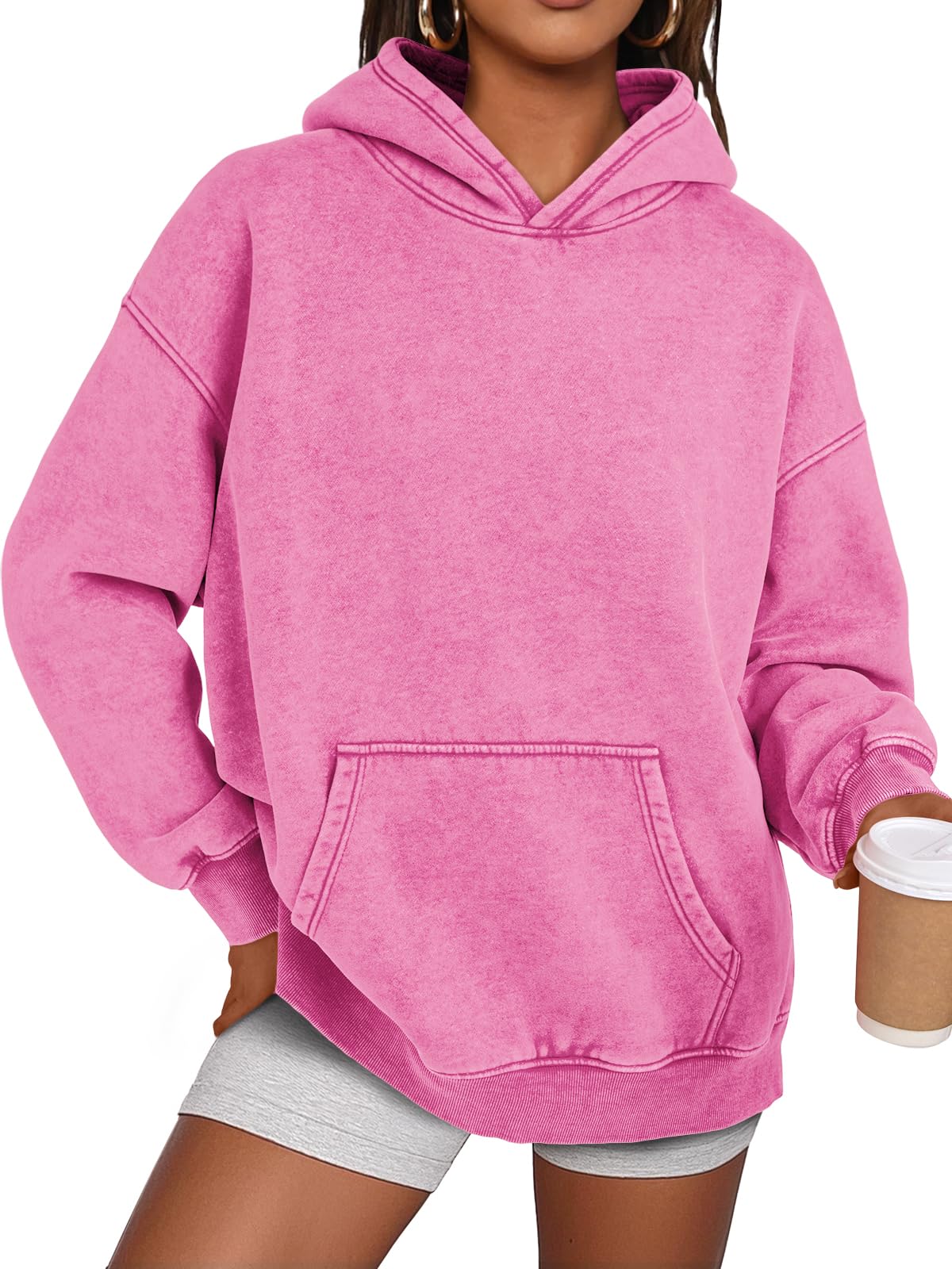 ✨Unisex Casual Oversized Acid Wash Tops Hoodie Pullover(Buy 2 Free Shipping)