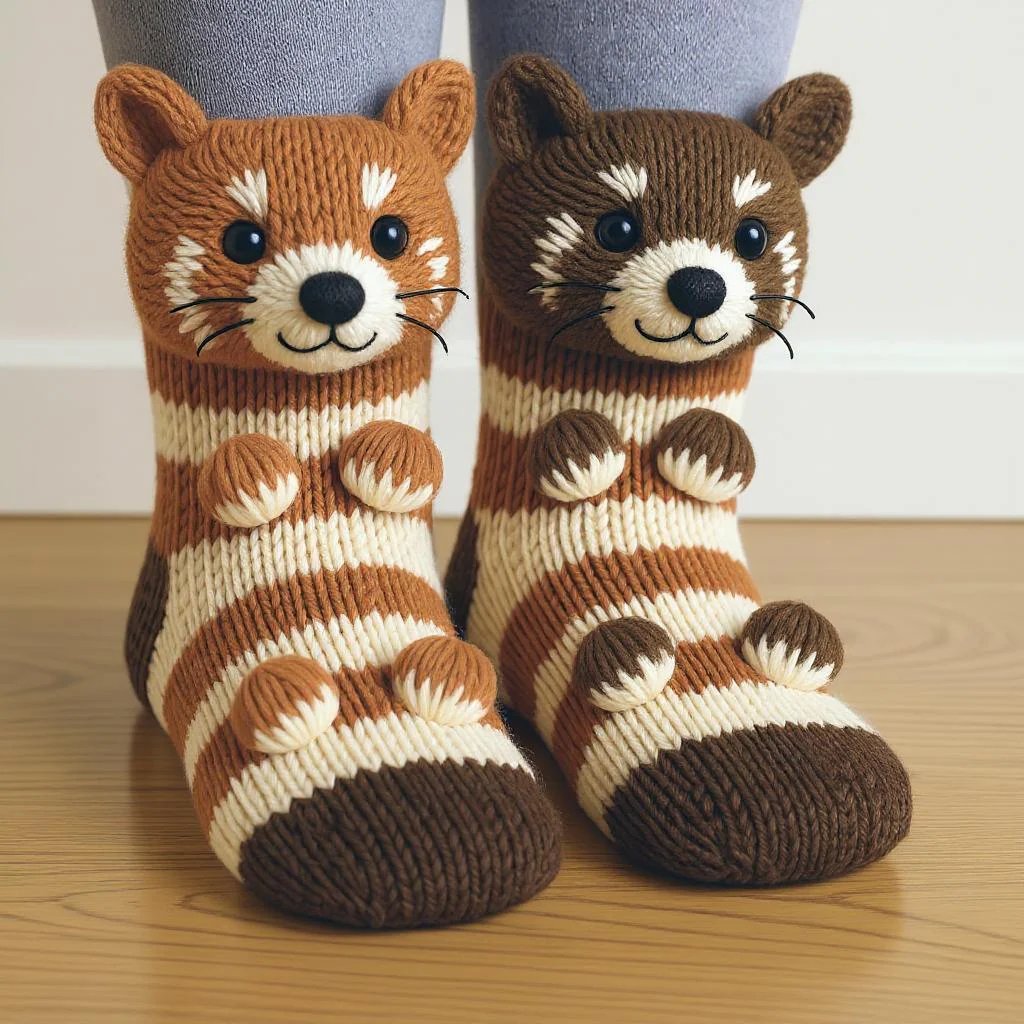 🎅Christmas Sale 49% Off 🎄3D Knit Animal Socks