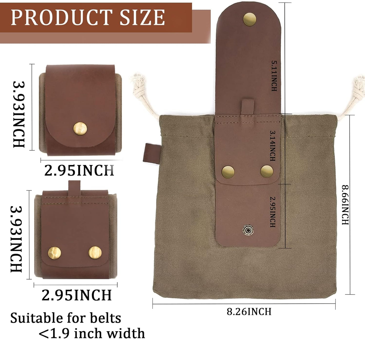 🔥Last Day 49% OFF - Foldable Canvas Foraging Pouch