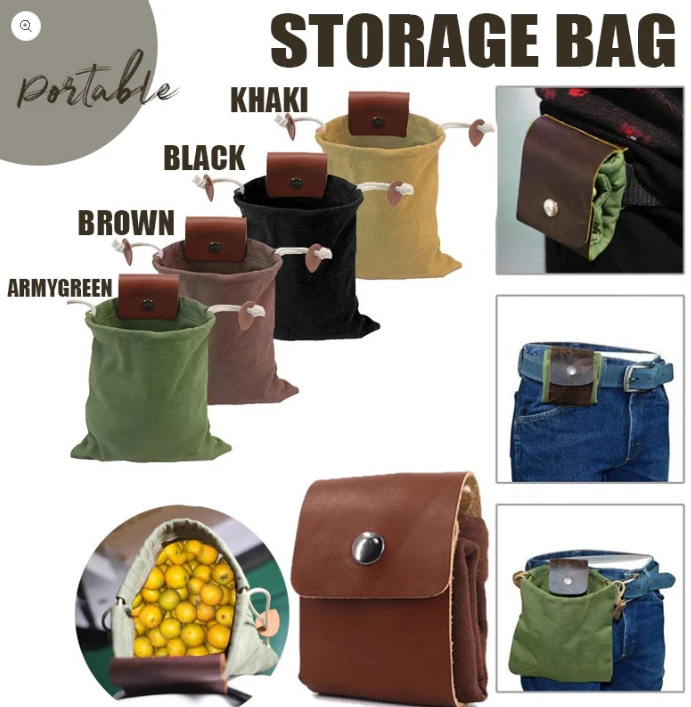 🔥Last Day 49% OFF - Foldable Canvas Foraging Pouch